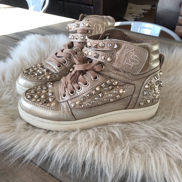 ash metallic sneakers